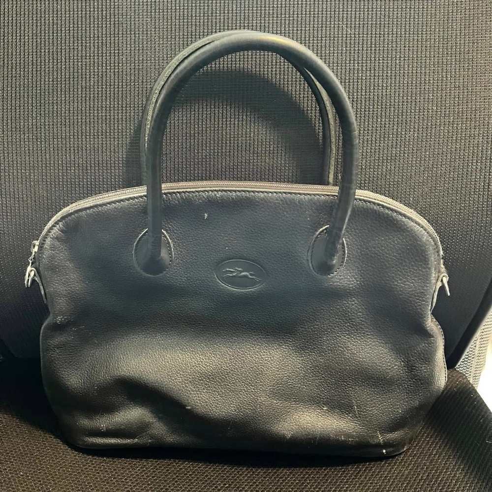 Longchamp Black Leather Bag
